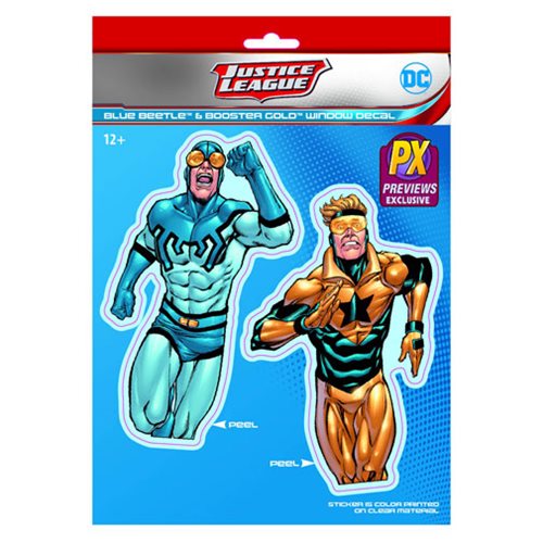 DC Comics Booster Gold and Blue Beetle Vinyl Decal - Previews Exclusive